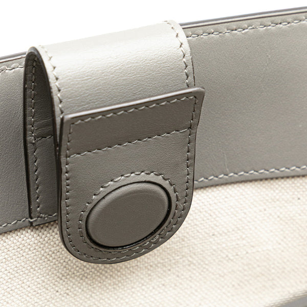 グッチ GGエンボス トートバッグ 700421 グレー PVC レザー レディース GUCCI 【中古】