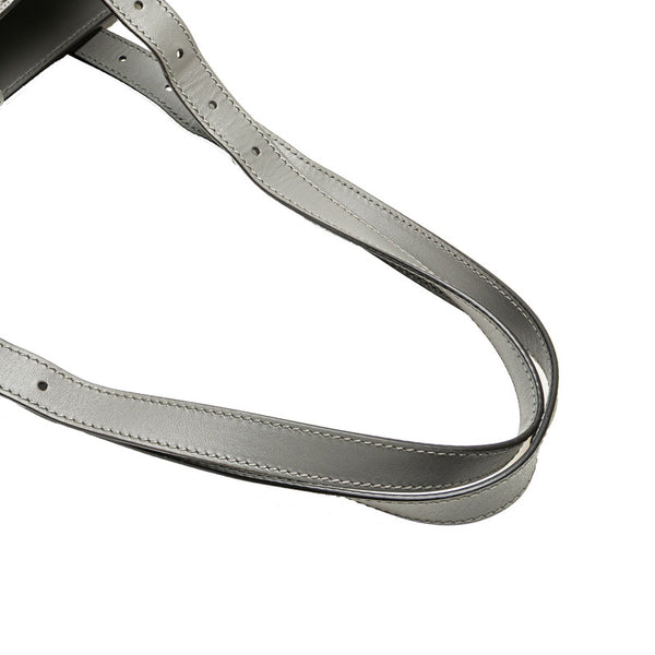 グッチ GGエンボス トートバッグ 700421 グレー PVC レザー レディース GUCCI 【中古】