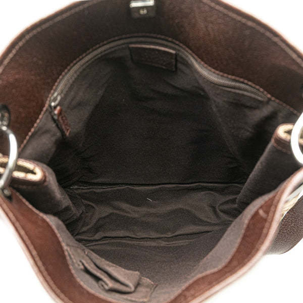 グッチ GGキャンバス 斜め掛け ショルダーバッグ 120842 ベージュ キャンバス レザー レディース GUCCI 【中古】