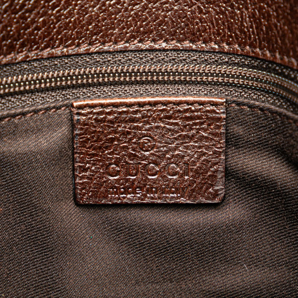 グッチ GGキャンバス 斜め掛け ショルダーバッグ 120842 ベージュ キャンバス レザー レディース GUCCI 【中古】