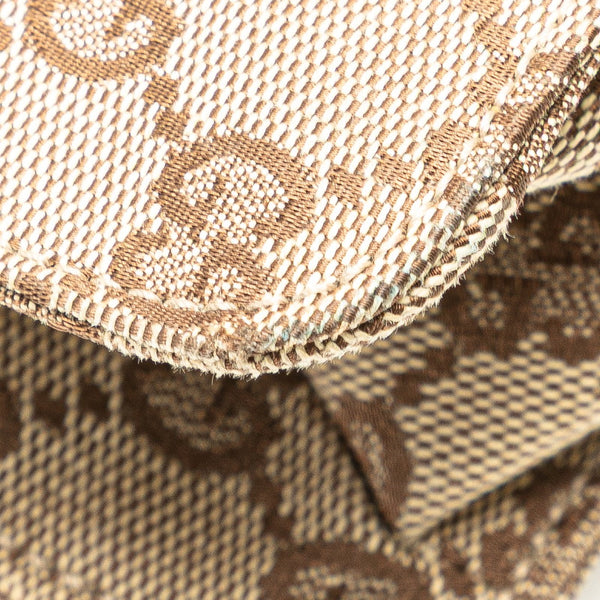 グッチ GGキャンバス 斜め掛け ショルダーバッグ 120842 ベージュ キャンバス レザー レディース GUCCI 【中古】