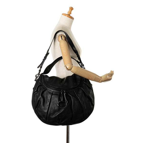 グッチ アイコンビット ハンドバッグ ショルダーバッグ 2WAY 228584 ブラック レザー レディース GUCCI 【中古】