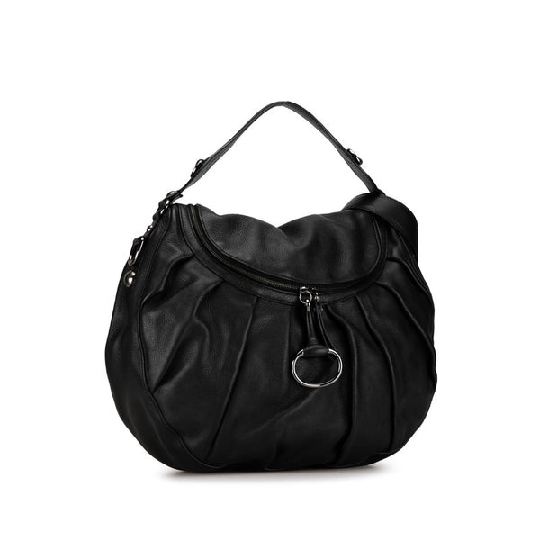 グッチ アイコンビット ハンドバッグ ショルダーバッグ 2WAY 228584 ブラック レザー レディース GUCCI 【中古】