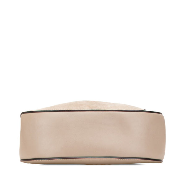 クロエ ドリュー チェーン ショルダーバッグ グレージュ レザー スウェード レディース Chloe 【中古】