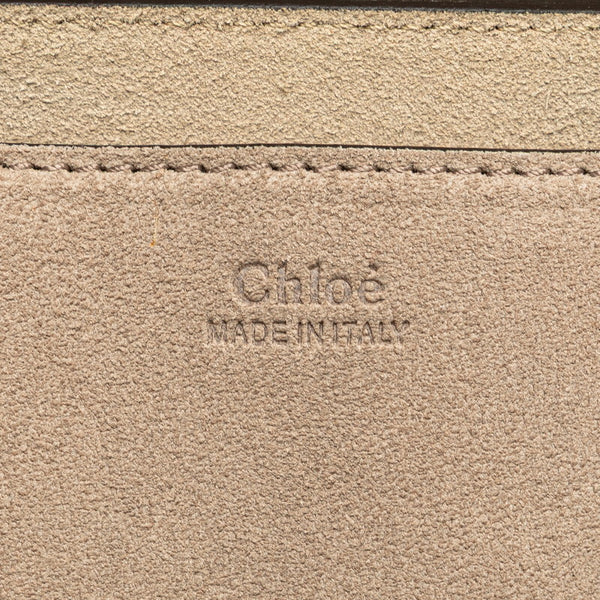 クロエ ドリュー チェーン ショルダーバッグ グレージュ レザー スウェード レディース Chloe 【中古】