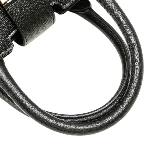 サンローラン カバス Yライン ハンドバッグ ショルダーバッグ 2WAY ブラック レザー レディース SAINT LAURENT 【中古】