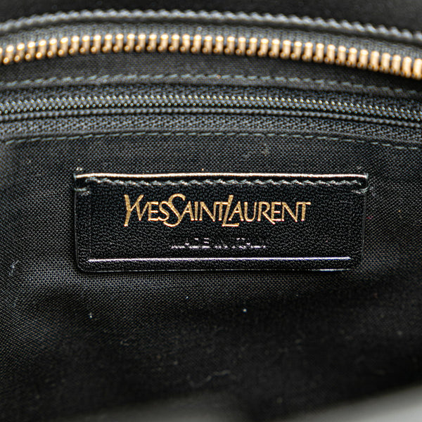サンローラン カバス Yライン ハンドバッグ ショルダーバッグ 2WAY ブラック レザー レディース SAINT LAURENT 【中古】
