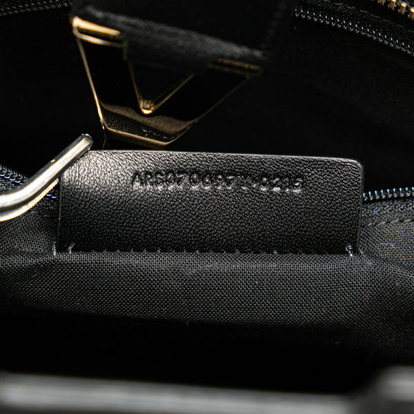 サンローラン カバス Yライン ハンドバッグ ショルダーバッグ 2WAY ブラック レザー レディース SAINT LAURENT 【中古】
