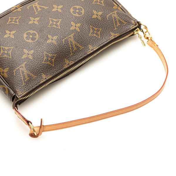 ルイ ヴィトン モノグラム ポシェット アクセソワール ショルダーバッグ M51980 ブラウン PVC レザー レディース LOUIS VUITTON 【中古】