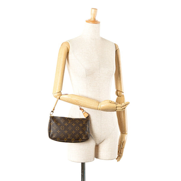 ルイ ヴィトン モノグラム ポシェット アクセソワール ショルダーバッグ M51980 ブラウン PVC レザー レディース LOUIS VUITTON 【中古】