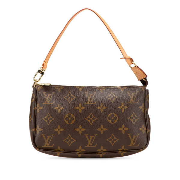 ルイ ヴィトン モノグラム ポシェット アクセソワール ショルダーバッグ M51980 ブラウン PVC レザー レディース LOUIS VUITTON 【中古】