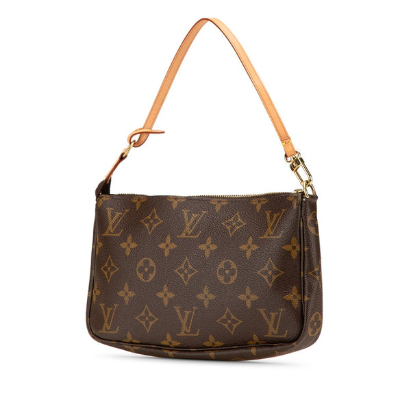 ルイ ヴィトン モノグラム ポシェット アクセソワール ショルダーバッグ M51980 ブラウン PVC レザー レディース LOUIS VUITTON 【中古】