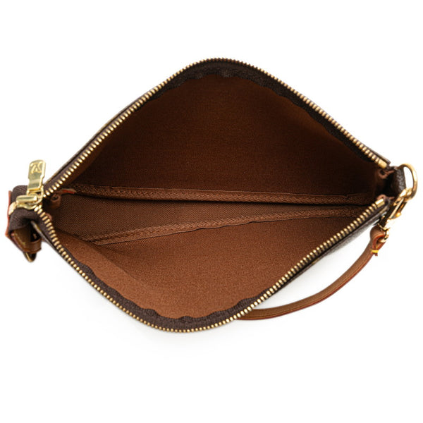 ルイ ヴィトン モノグラム ポシェット アクセソワール ショルダーバッグ M51980 ブラウン PVC レザー レディース LOUIS VUITTON 【中古】