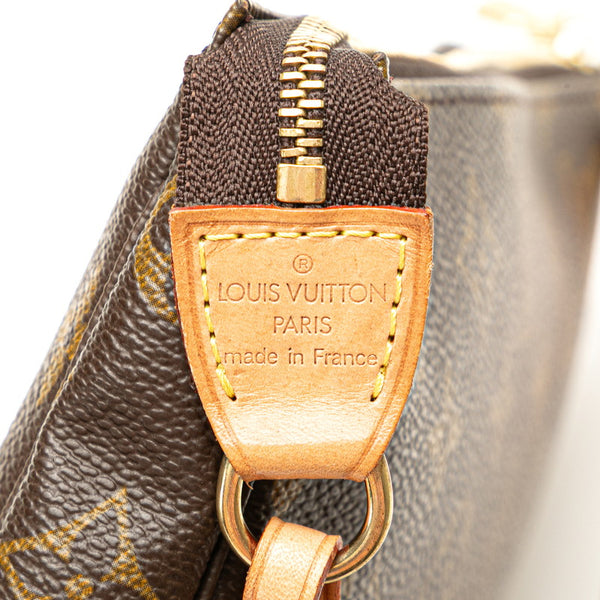 ルイ ヴィトン モノグラム ポシェット アクセソワール ショルダーバッグ M51980 ブラウン PVC レザー レディース LOUIS VUITTON 【中古】