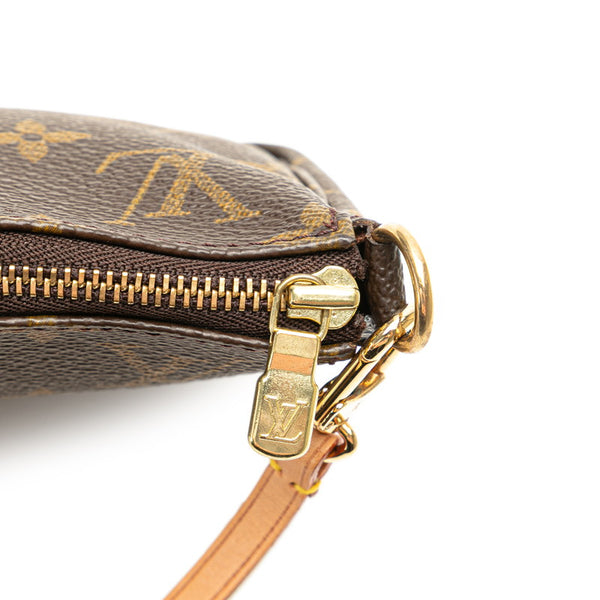 ルイ ヴィトン モノグラム ポシェット アクセソワール ショルダーバッグ M51980 ブラウン PVC レザー レディース LOUIS VUITTON 【中古】