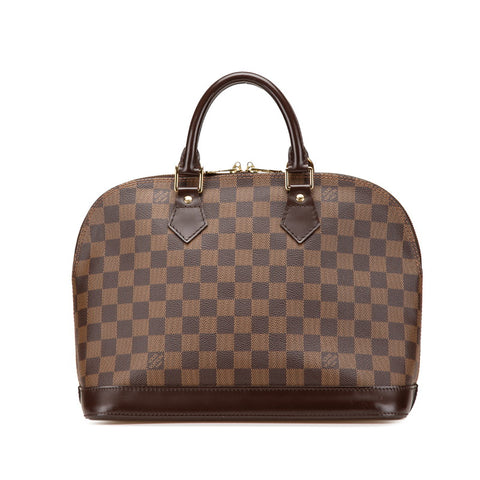 ルイ ヴィトン ダミエ アルマPM ハンドバッグ N53151 ブラウン PVC レザー レディース LOUIS VUITTON 【中古】