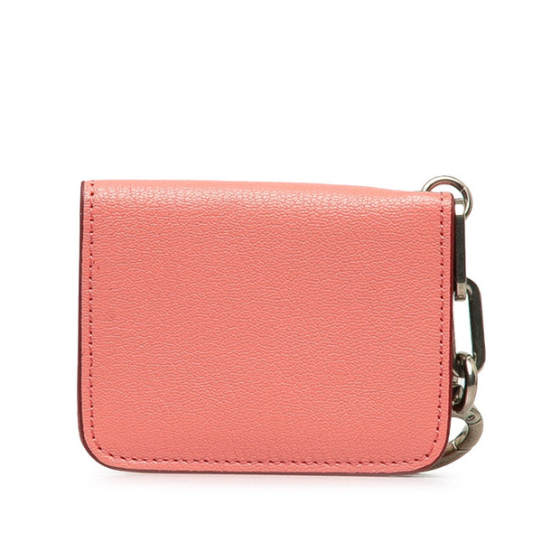 バーバリー ロゴ カードケース パスケース 名刺入れ ピンク レザー レディース BURBERRY 【中古】