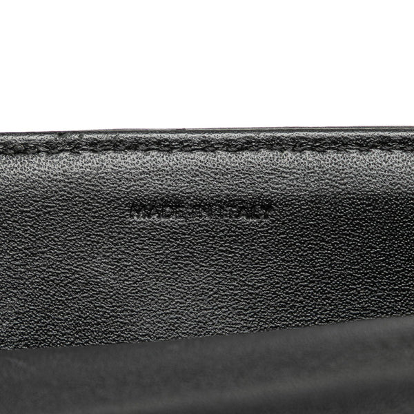セリーヌ ロゴ チェーン ショルダーバッグ 111273EYD ブラック レザー レディース CELINE 【中古】