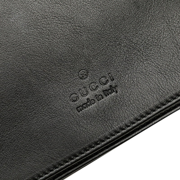 グッチ バンブー ワンショルダーバッグ 001 3239 ブラック レザー レディース GUCCI 【中古】