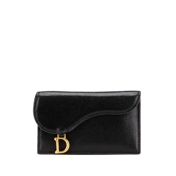 ディオール サドル コインケース ブラック レザー レディース Dior 【中古】