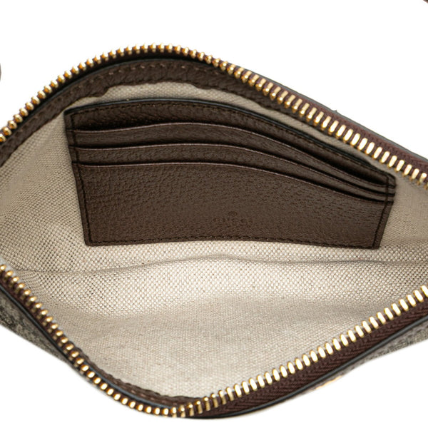 グッチ GGスプリーム ブロンディ ボディバッグ ウエストバッグ 702614 ブラウン PVC レザー レディース GUCCI 【中古】