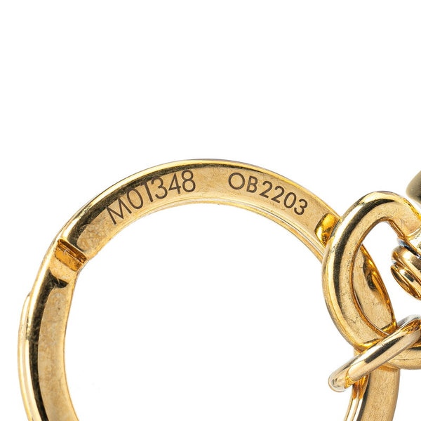 ルイ ヴィトン ツイッギー キーホルダー キーリング M01348 ゴールド メッキ レディース LOUIS VUITTON 【中古】