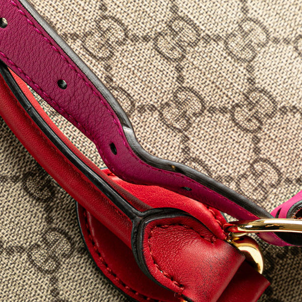 グッチ GGスプリーム ハンドバッグ ショルダーバッグ 2WAY 409533 ベージュ ピンク PVC レザー レディース GUCCI 【中古】