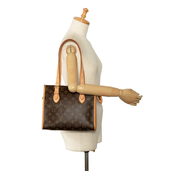 ルイ ヴィトン モノグラム ポパンクール オ ショルダーバッグ トートバッグ M40007 ブラウン PVC レザー レディース LOUIS VUITTON 【中古】