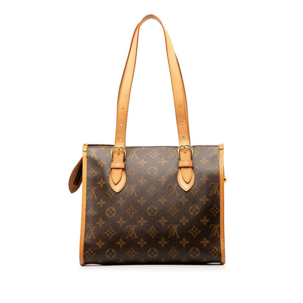 ルイ ヴィトン モノグラム ポパンクール オ ショルダーバッグ トートバッグ M40007 ブラウン PVC レザー レディース LOUIS VUITTON 【中古】
