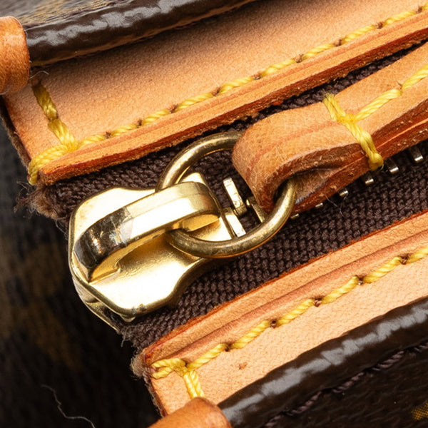 ルイ ヴィトン モノグラム ポパンクール オ ショルダーバッグ トートバッグ M40007 ブラウン PVC レザー レディース LOUIS VUITTON 【中古】