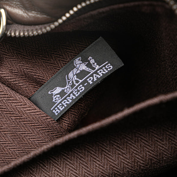 エルメス キャラバン ホリゾンタルPM ハンドバッグ ショルダーバッグ 2WAY ブラウン ヴォーデルマ キャンバス レディース HERMES 【中古】