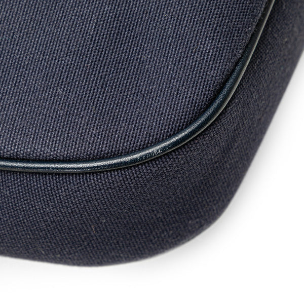 グッチ シェリーライン ハンドバッグ 263757 ネイビー キャンバス レザー レディース GUCCI 【中古】