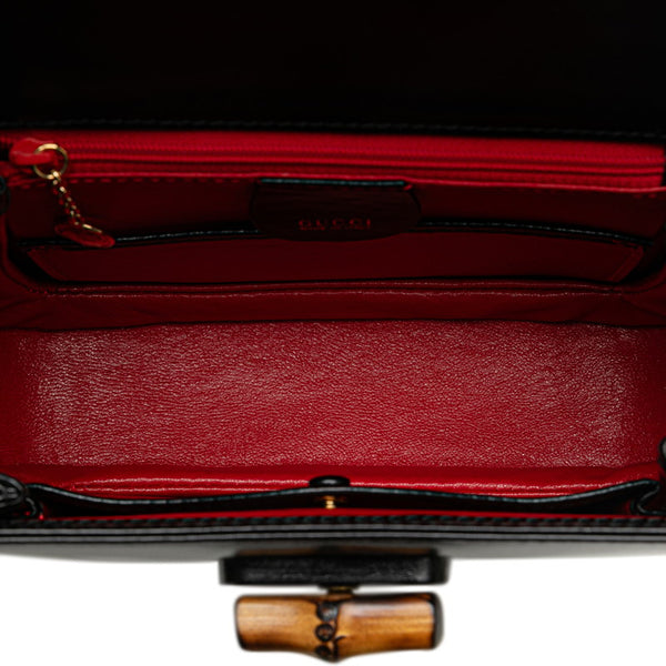 グッチ バンブー ハンドバッグ ショルダーバッグ 2WAY 000 2046 ブラック レザー レディース GUCCI 【中古】
