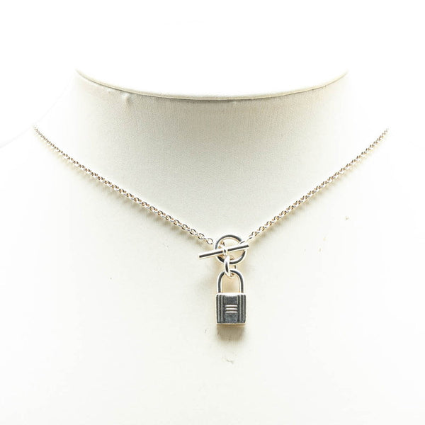 エルメス アミュレット ケリー カデナ ネックレス SV925 シルバー レディース HERMES 【中古】