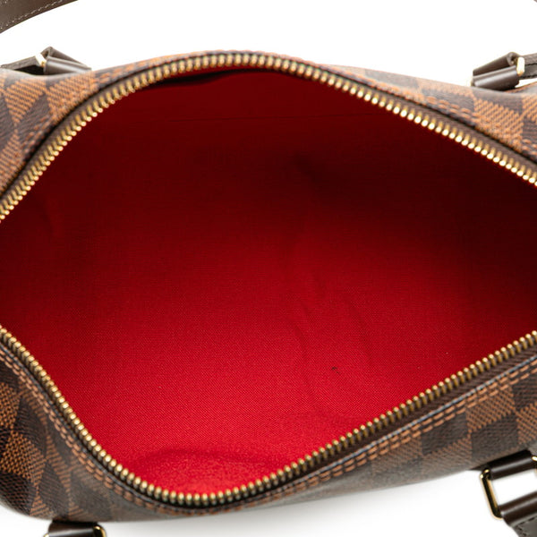 ルイ ヴィトン ダミエ パピヨン30 ハンドバッグ ショルダーバッグ N51303 ブラウン PVC レザー レディース LOUIS VUITTON 【中古】