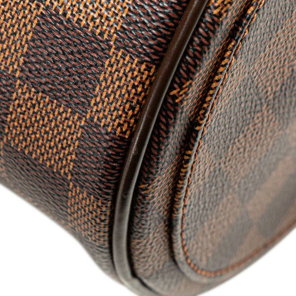 ルイ ヴィトン ダミエ パピヨン30 ハンドバッグ ショルダーバッグ N51303 ブラウン PVC レザー レディース LOUIS VUITTON 【中古】