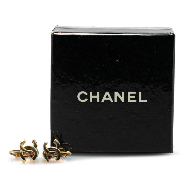 シャネル ミニ ココマーク イヤリング ゴールド メッキ レディース CHANEL 【中古】