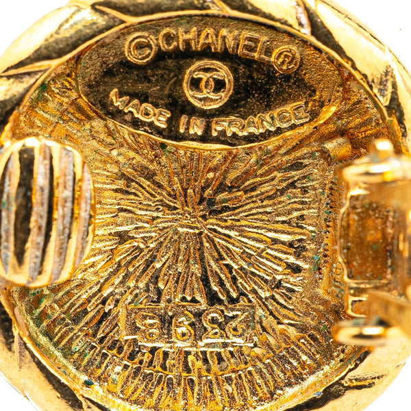 シャネル ココマーク ラウンド イヤリング ゴールド メッキ レディース CHANEL 【中古】