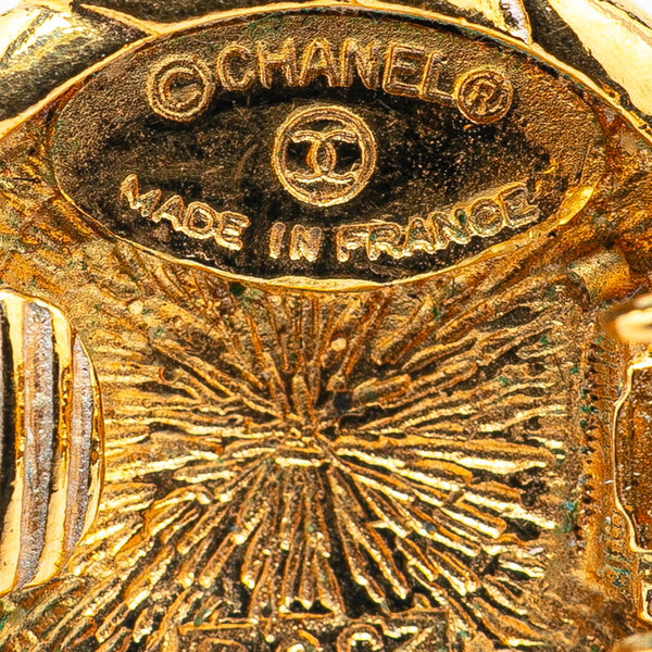 シャネル ココマーク ラウンド イヤリング ゴールド メッキ レディース CHANEL 【中古】