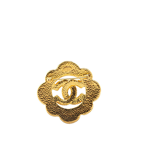 シャネル ヴィンテージ ココマーク グリポア ブローチ ゴールド マルチカラー メッキ ガラス レディース CHANEL 【中古】