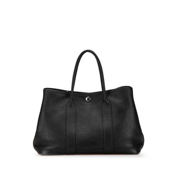 エルメス ガーデンパーティTPM ハンドバッグ トートバッグ ブラック カントリー レディース HERMES 【中古】