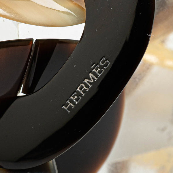 エルメス ネックレス ブラウン バッファローホーン レディース HERMES 【中古】