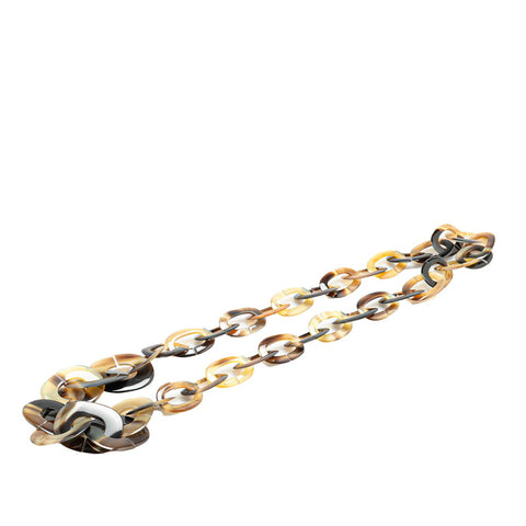 エルメス ネックレス ブラウン バッファローホーン レディース HERMES 【中古】