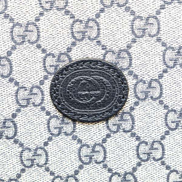 グッチ GGスプリーム トートバッグ ショルダーバッグ 2WAY 659983 ベージュ ブラック PVC レザー レディース GUCCI 【中古】