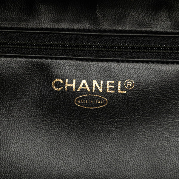 シャネル ココマーク バニティバッグ ハンドバッグ ブラック キャビアスキン レディース CHANEL 【中古】