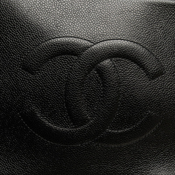 シャネル ココマーク バニティバッグ ハンドバッグ ブラック キャビアスキン レディース CHANEL 【中古】