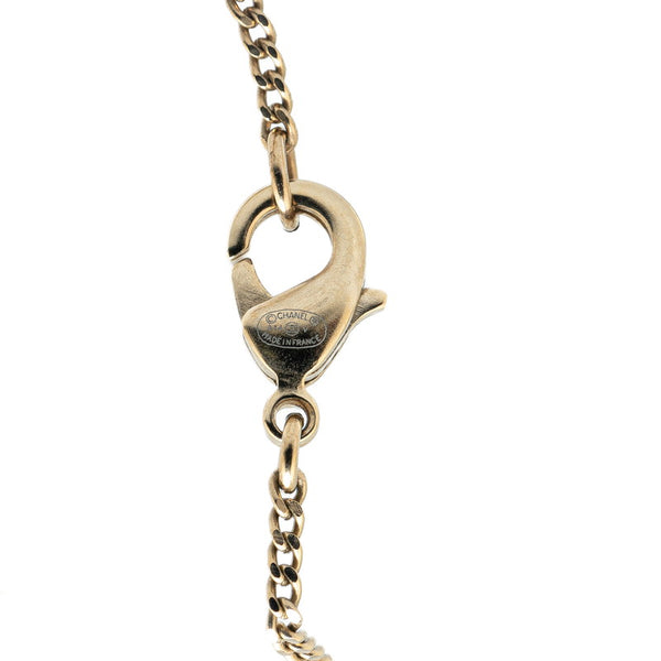 シャネル ココマーク スイング ネックレス メッキ フェイクパール レディース CHANEL 【中古】