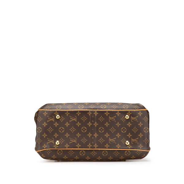 ルイ ヴィトン モノグラム グリート ハンドバッグ トートバッグ M55210 ブラウン PVC レザー レディース LOUIS VUITTON 【中古】
