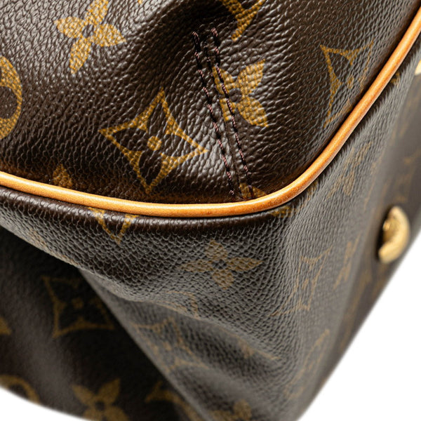 ルイ ヴィトン モノグラム グリート ハンドバッグ トートバッグ M55210 ブラウン PVC レザー レディース LOUIS VUITTON 【中古】