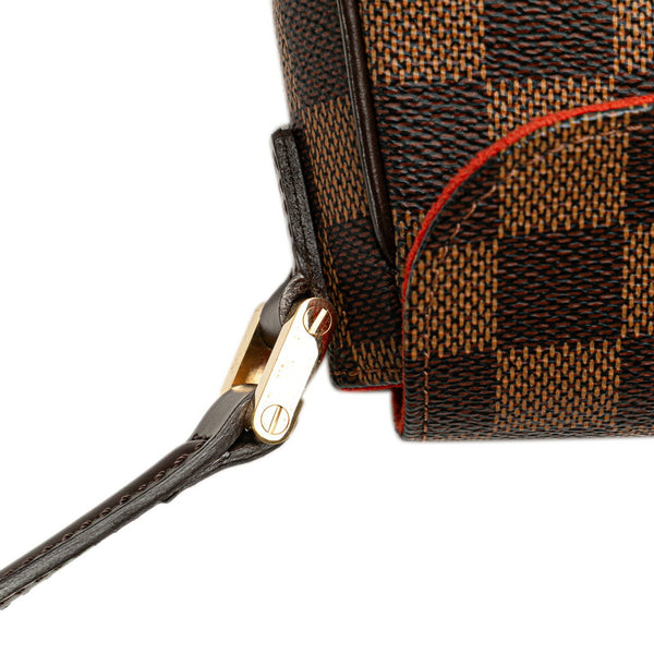 ルイ ヴィトン ダミエ レコレータ ハンドバッグ ショルダーバッグ N51299 ブラウン PVC レザー レディース LOUIS VUITTON 【中古】